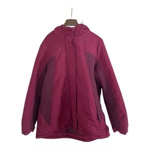 Athletic Works Purple Winter Coat Jacket Women’s Size : 1X ( 18W ) With Hood